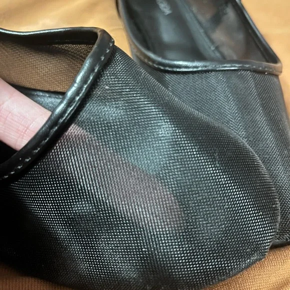 Black Mesh Flats Womens/Juniors Size 8 - Perfect for Summer! - Picture 6 of 6